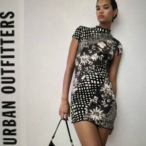 Urban Outfitters Large Bodycon Patterned Mini Dress